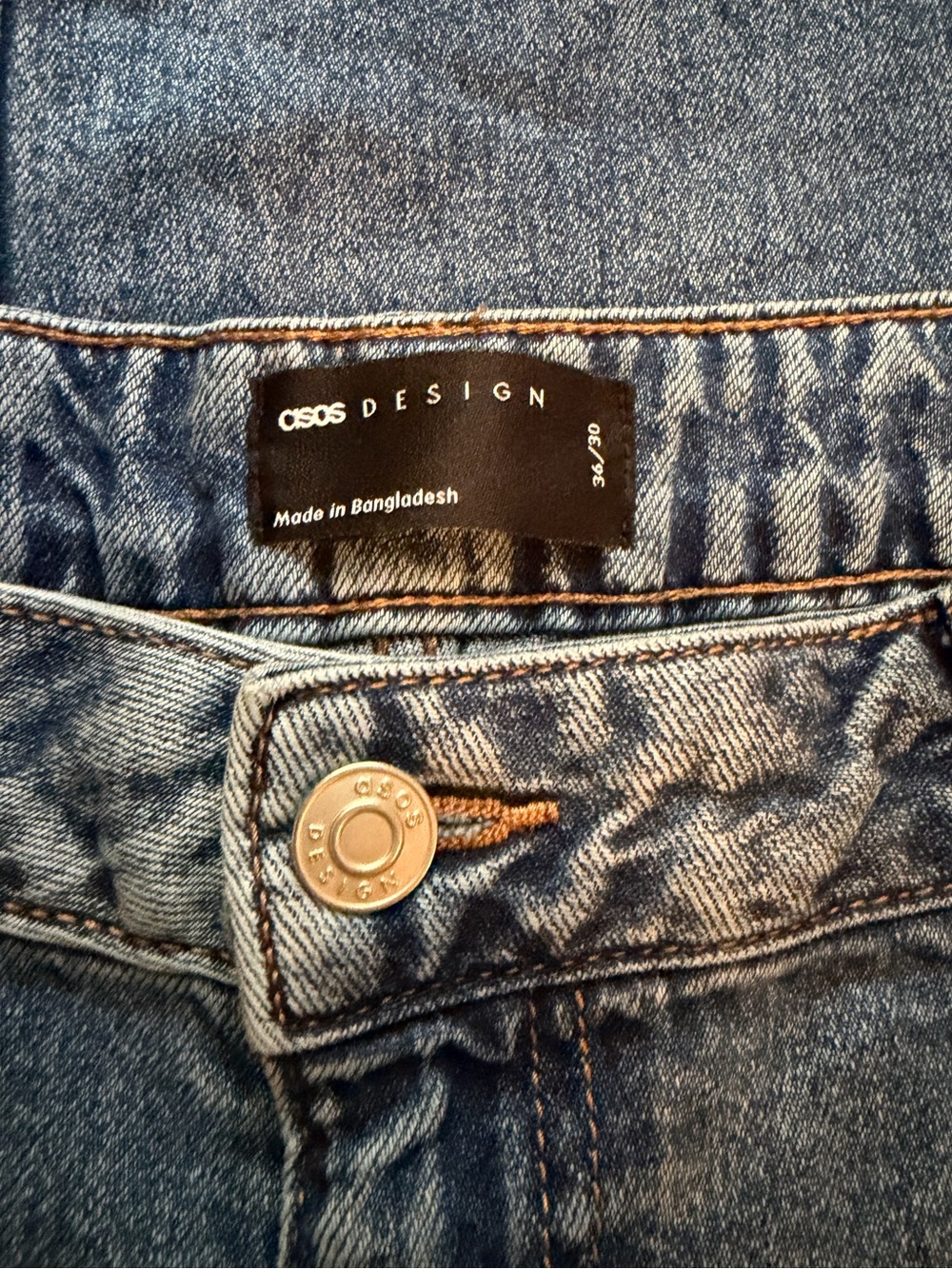 😍ASOS! Wide Leg lightweight Jean! Sz W36/L30 Like New! Oversized and comfy!